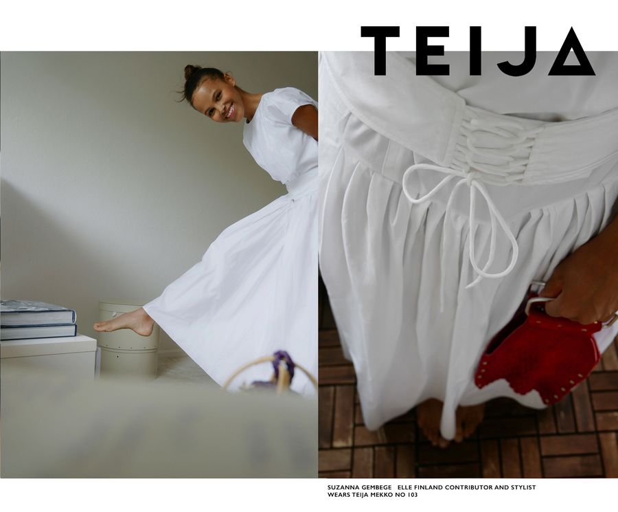 Teija campaign image during London Fashion Week June 2020 on 9th of June in London UK (Photo by Suzanna Gembege for Teija)