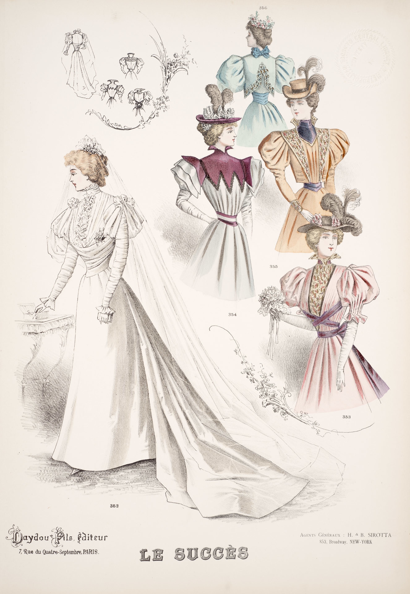 Daydou Fils, Paris. A Collection of Fashion Plates of the Late 1890s. ca 1890