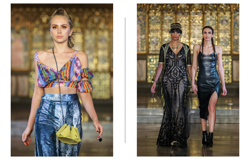 Carat23 bags and Zarya Azadi designs aw 22 at London Fashion Week 
