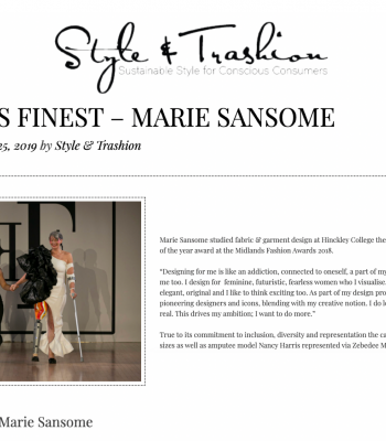 style and trashion Marie Sansome
