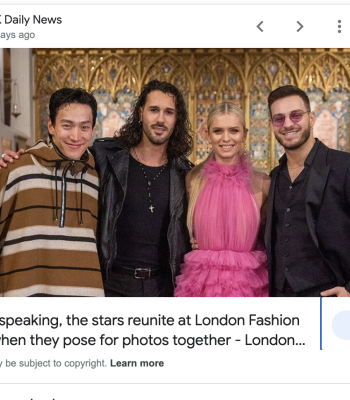 Stricky Stars reunite at Fashions Finest durning London Fashion Week
