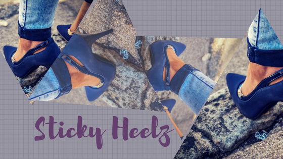 Sticky Heelz anti slip shoe system