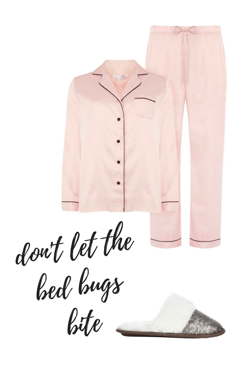 pink silk pyjama set