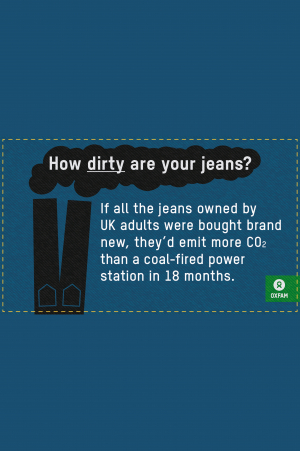 The weight of your brand new jeans in CO2 revealed by Oxfam